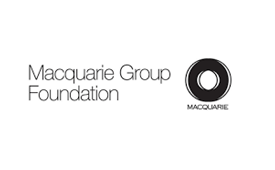 Logo: Macquarie Group Foundation.