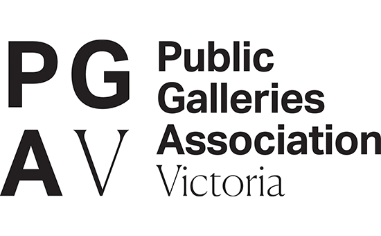 Logo: Public Galleries Association Victoria.